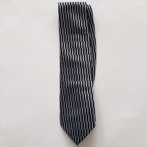 Vitorofolo Made in Italy Men's '100% Silk Necktie Black Gray Silver Work office